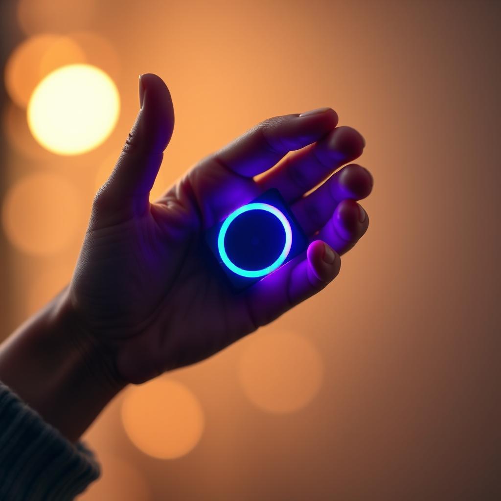 Aura Drive prototype in hand